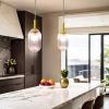 Gemma Pendant Lamp - Gold and Clear 110-120V 1PC