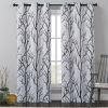 VCNY Home Kingdom Ivory Branch Grommet Blackout Curtain Panel, 40" x 84"