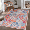 LOOM & LUXE 9x12 Cream Area Rug, Washable Rug, Low-Pile, Non-Slip, Non-Shedding, Foldable, Kid & Pet Friendly - Area Rugs for living room, bedroom