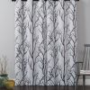 VCNY Home Kingdom Ivory Branch Grommet Blackout Curtain Panel, 40" x 84"