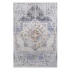 LOOM & LUXE Collection 8X10 Cream/Gold /Medallion Non-Shedding Living Room Bedroom Dining Home Office Stylish and Stain Resistant Area Rug