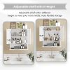 Wall-Mounted Storage Cabinet with Magnetic Lock, Waterproof Space-Saving Organizer for Bathroom, Kitchen, and Home Use