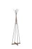Reclaimed Wood and Metal Freestanding Coat Rack with Hooks use in bedroom, living room