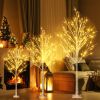 6 Feet 96 LED Lighted Birch Tree for Thanksgiving Decor Home Wedding Party Indoor Outdoor Christmas
