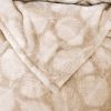 HGTV Super Luxe Faux Fur Throw Blanket Manchester Nomadic Desert 50 x 70 inches