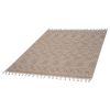 LOOM & LUXE Collection 4X6 Mocha /Geometric Indoor/Outdoor Area Rug
