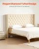 VEVOR Headboard, King Size Headboard with Adjustable Height, Comfortable Diamond Tufted for King Size Bed, W84.1 x H (54.33-60.24) x D 8.27 in