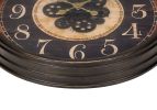 Clocks, 24" Round, Gear Mechanism, Wall Clock, Brown, Traditional