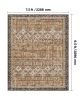Large Area Rug 7.5x9.5 ft Anti-Skid Tear-Resistant Floor Mat Vintage Brown Green