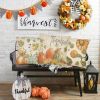 4Pcs Fall Pillow Covers Pumpkin Pick of The Patch Thankful Pattern Autumn Throw Pillow Covers Thanksgiving Watercolour Farmhouse Pillowcase for Home S