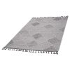 LOOM & LUXE Collection 8X10 White/Grey /Trellis Indoor/Outdoor Area Rug