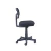 Mesh Task Chair with Plush Padded Seat, Teens and Adult, Black/Black