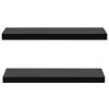 Floating Wall Shelves 2 pcs Black 31.5"x7.9"x1.5"