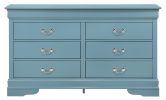 Glory Furniture LouisPhillipe G02180-D Dresser , Teal