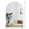 Arched Wall Mirror, 24"×36" Bathroom Mirror Deep Frame