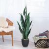 1PC 35.5 inches Indoor and Outdoor Decoration Fake Snake Plant Artificial Plant