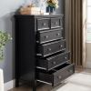Modern 6 Drawers Dresser 6 Drawers Cabinet,Chest of Drawers Closet Organizers and Storage Clothes Storage Drawers Cabinet for Living Room