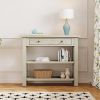 Retro Console Table with Drawer and Two Sturdy Shelves for Entryway,Living Room