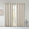 Total Blackout Metallic Print Grommet Top Curtain Panel Pair(2 Pcs Window Panels)