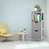 1PC Lockers multifunction Bathroom Wooden Floor Cabinet Organizer  with Storage Rack